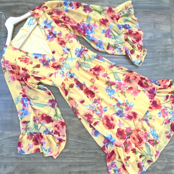 Shelby & Palmer Yellow Floral Dress - Picture 5 of 15